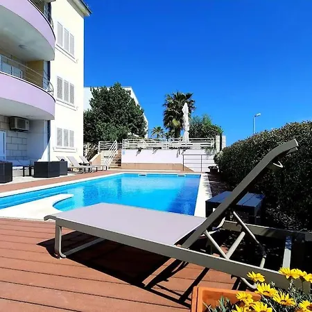 Sun Apartment With Sea View And Shared Pool Split Exterior foto
